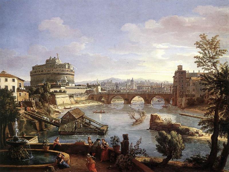 WITTEL, Caspar Andriaans van The Castel Sant Angelo from the South china oil painting image